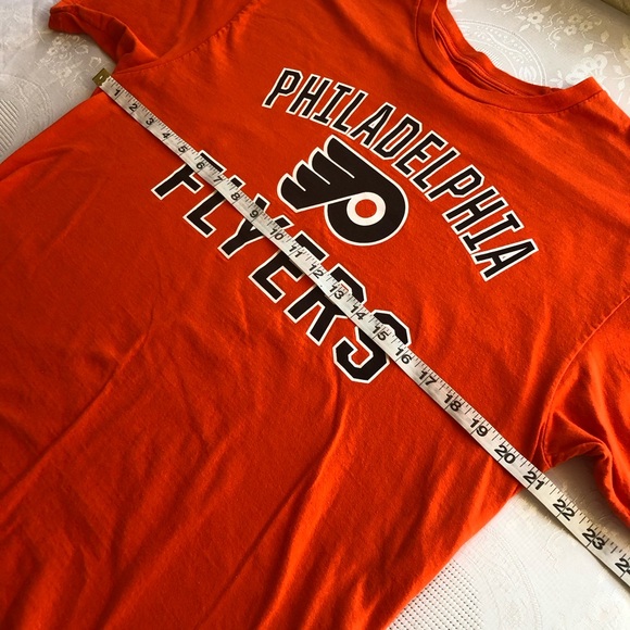 Fanatics NHL Philadelphia Flyers Printed Logo Orange T-Shirt Men’s Size L - Picture 5 of 11